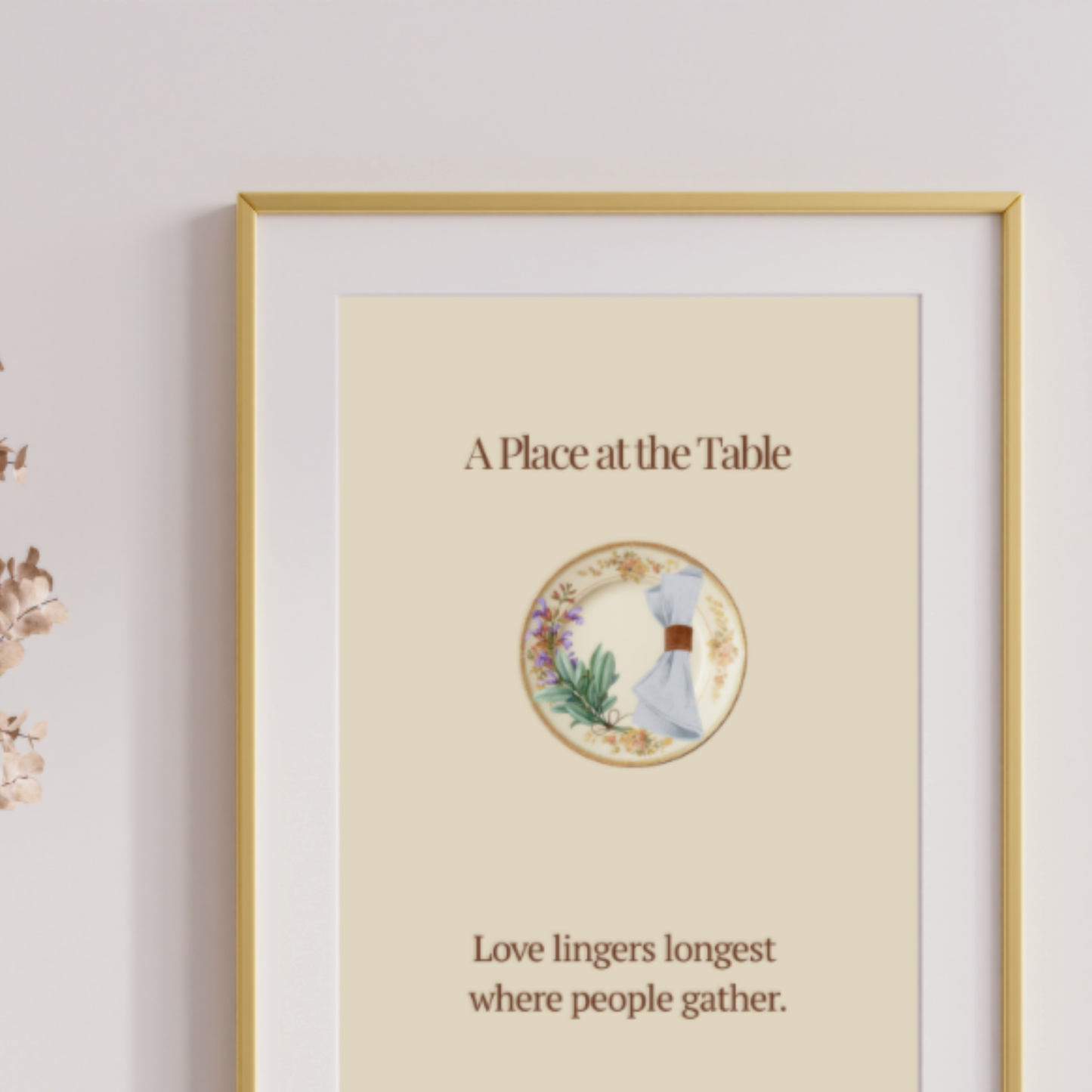 A Place at the Table | Kitchen Wall Art Digital Art Edition