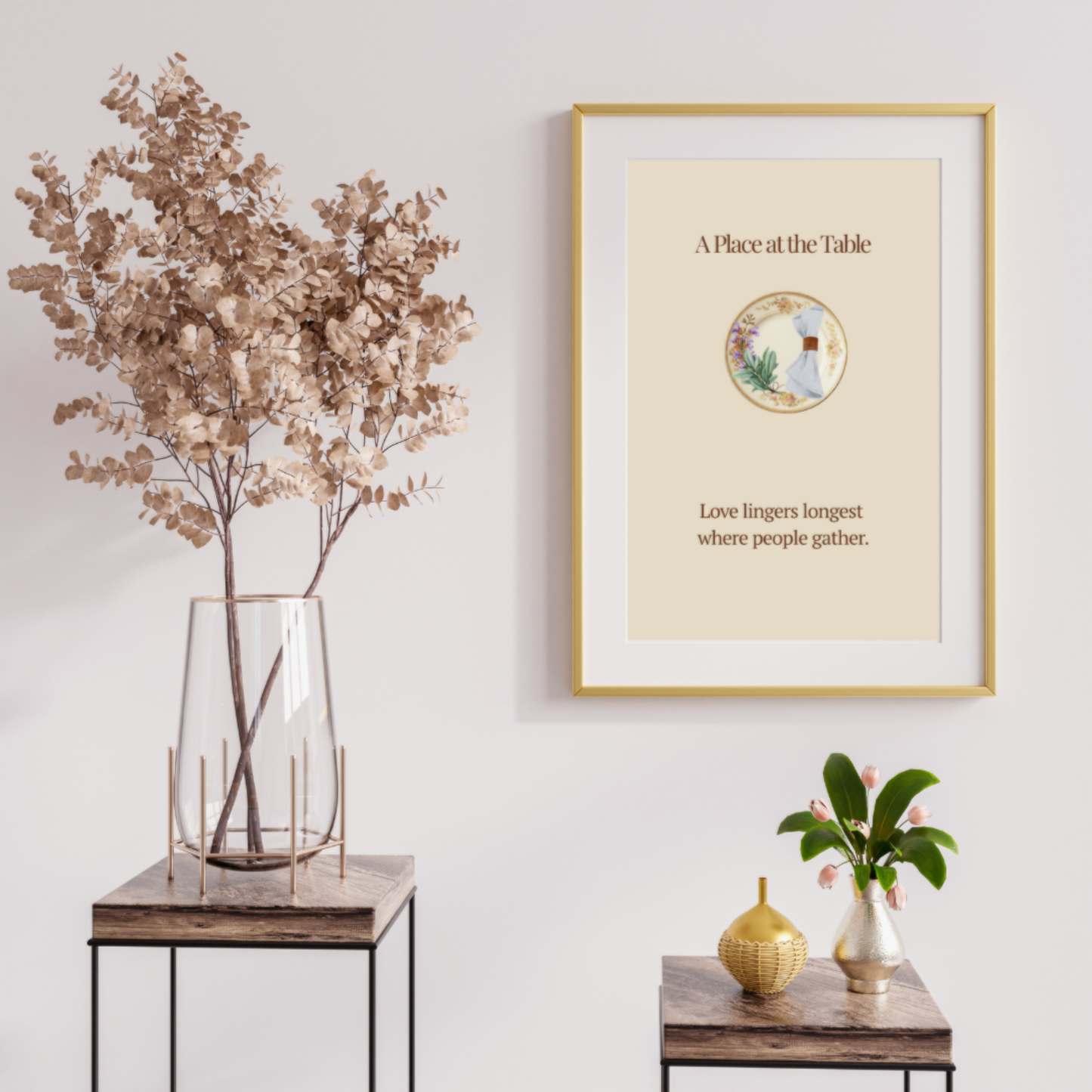 A Place at the Table | Kitchen Wall Art Digital Art Edition