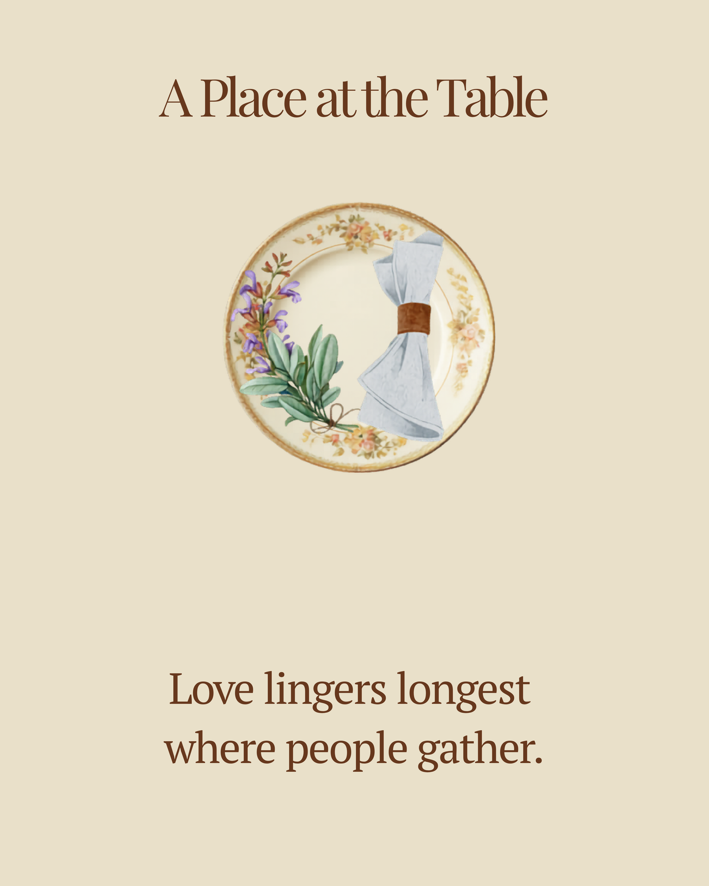 A Place at the Table | Kitchen Wall Art Digital Art Edition