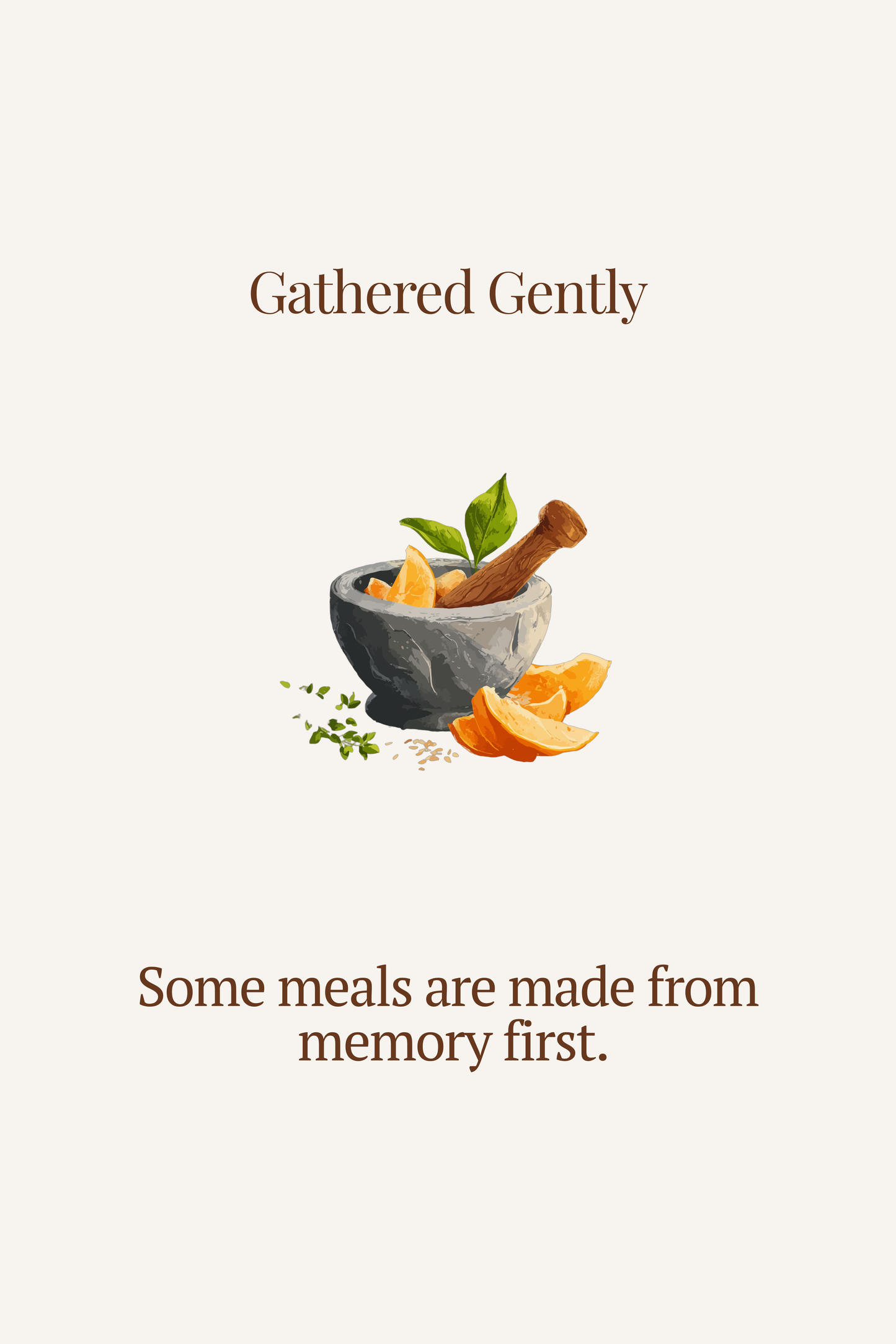 Gathered Gently | Kitchen Wall Art Digital Art Edition