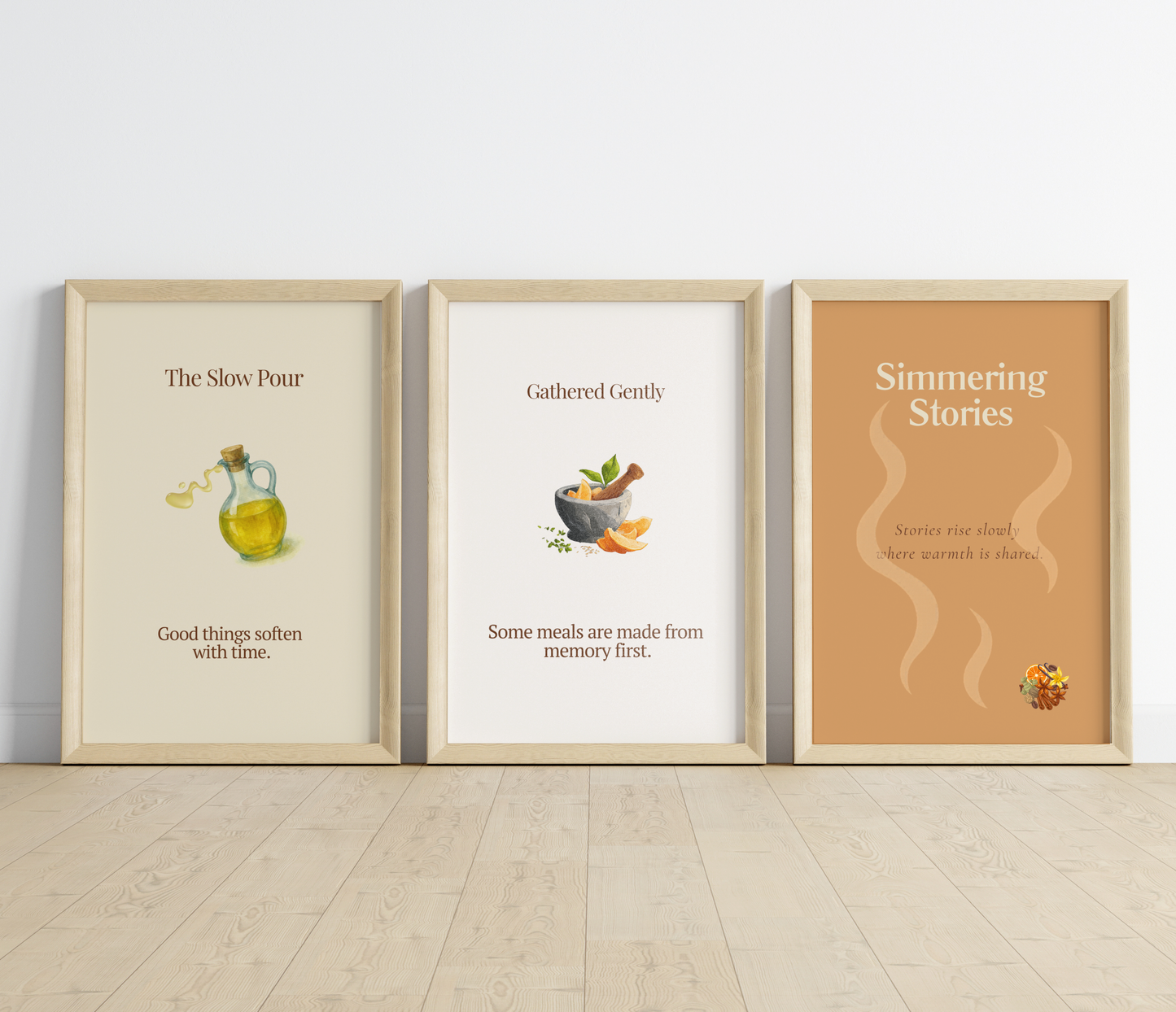 Gathered Gently | Kitchen Wall Art Digital Art Edition