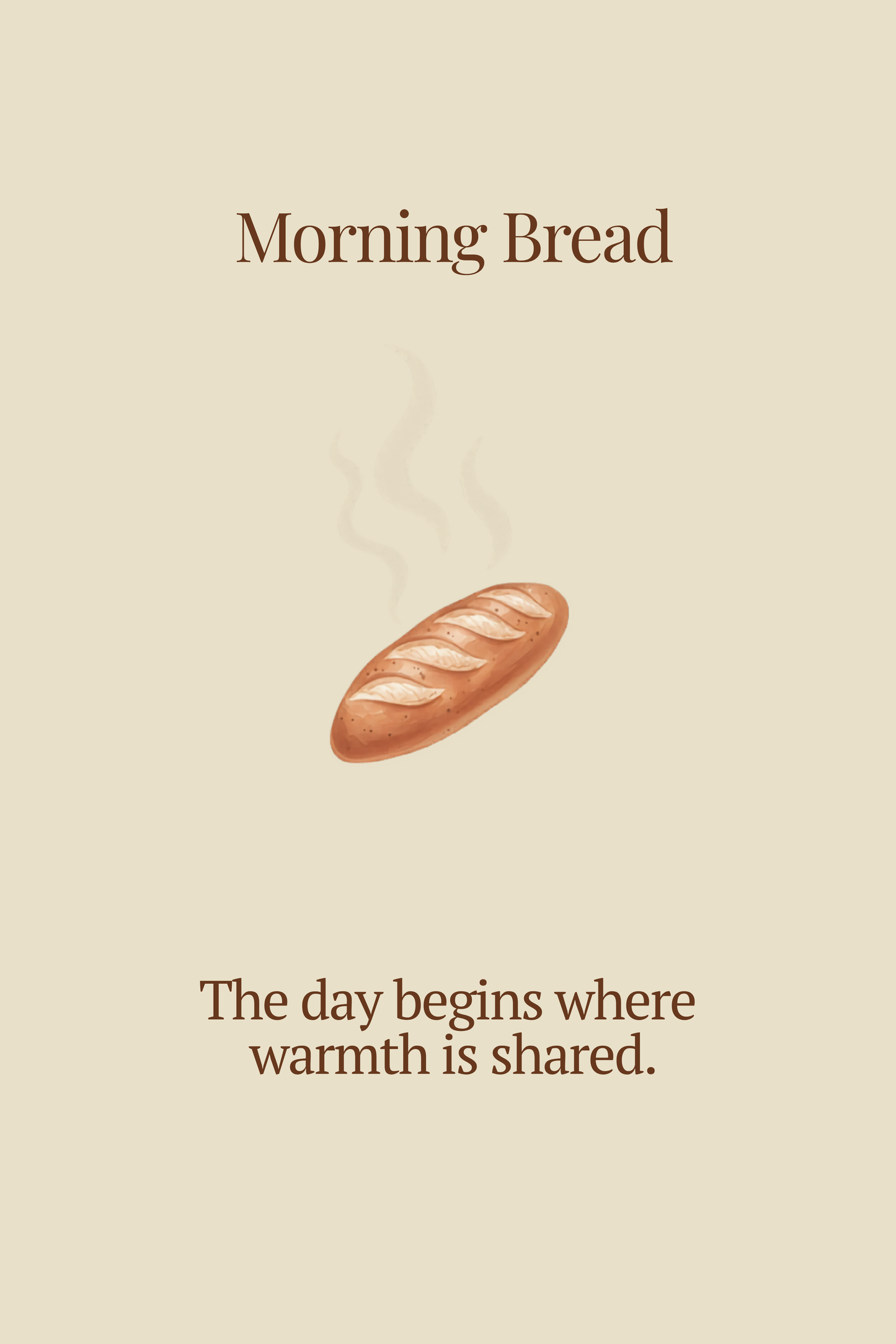 Morning Bread | Kitchen Wall Art Digital Art Edition