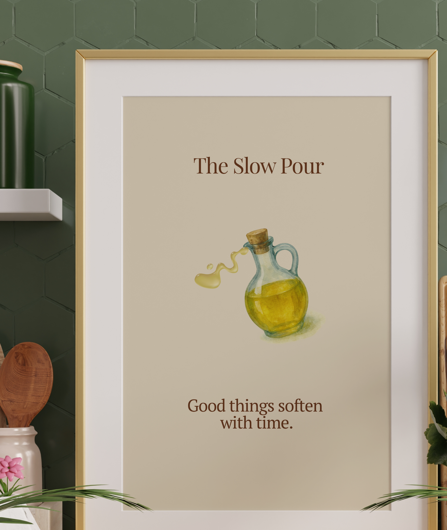 The Slow Pour | Kitchen Wall Art Digital Art Edition