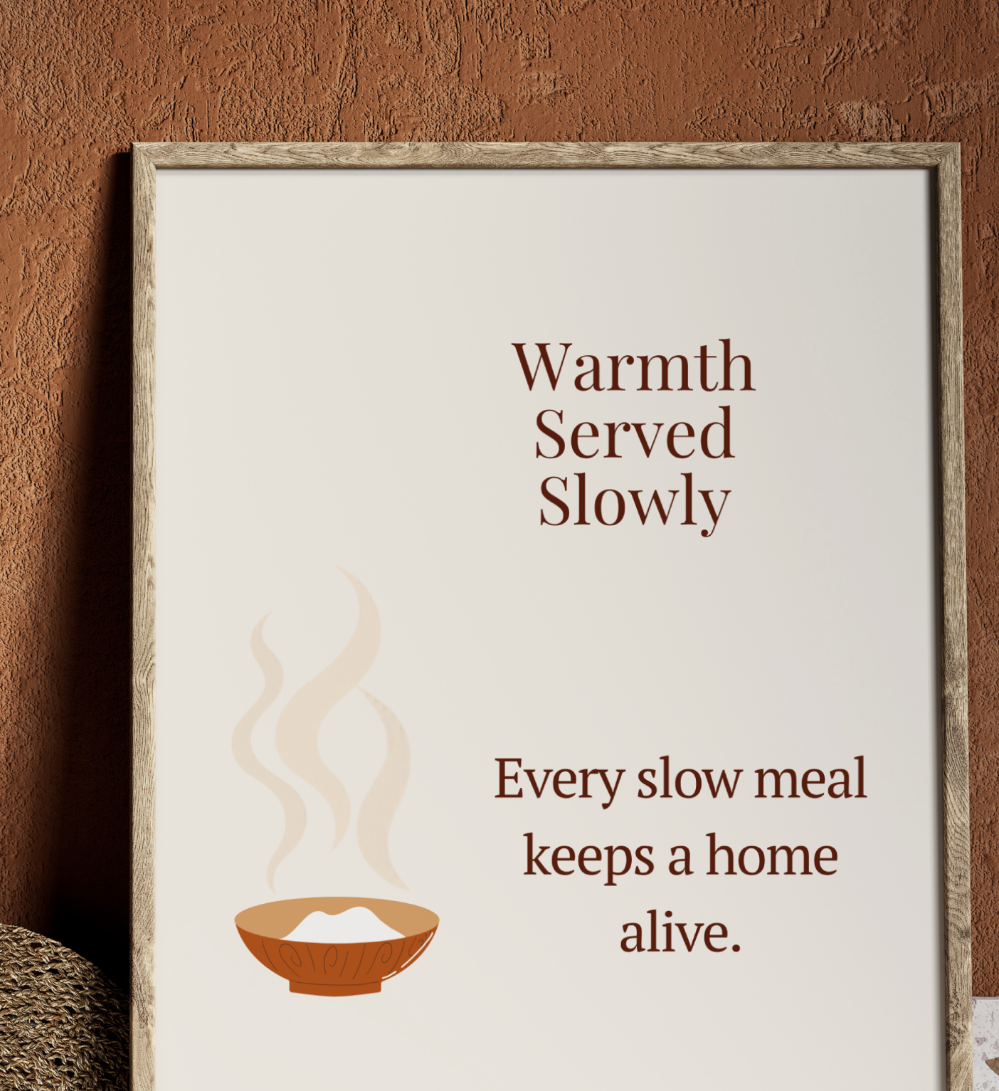 Warmth Served Slowly | Kitchen Wall Art Digital Art Edition